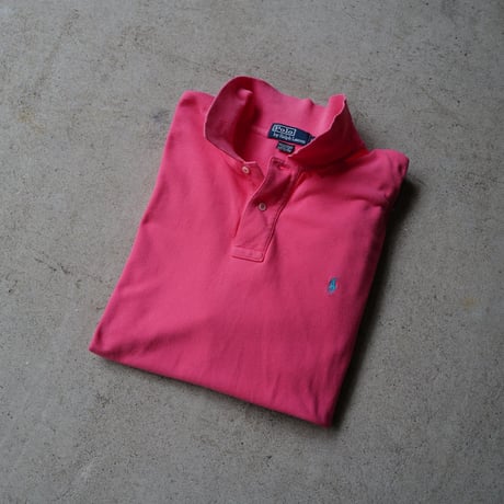 ［XL］POLO SHIRT_MADE IN USA_80-90s vintage