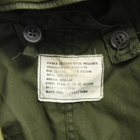 ［M］m65 parka_Black zipper_deadstock_no.282