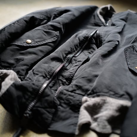 "Super Black" Shrink MA-1_Lavender Rib_no.5