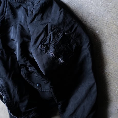 "Super Black" Shrink MA-1_Black Rib_no.2