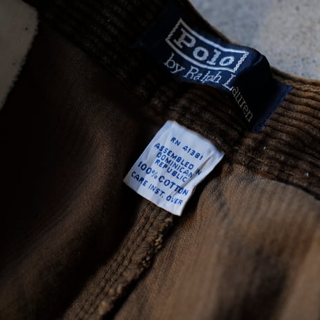 [W34 L30] VINTAGE POLO CORDUROY 2tuck PANTS_no.5