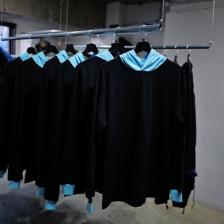 [anytee classics] "Black Mint" Two Tone Hoodie