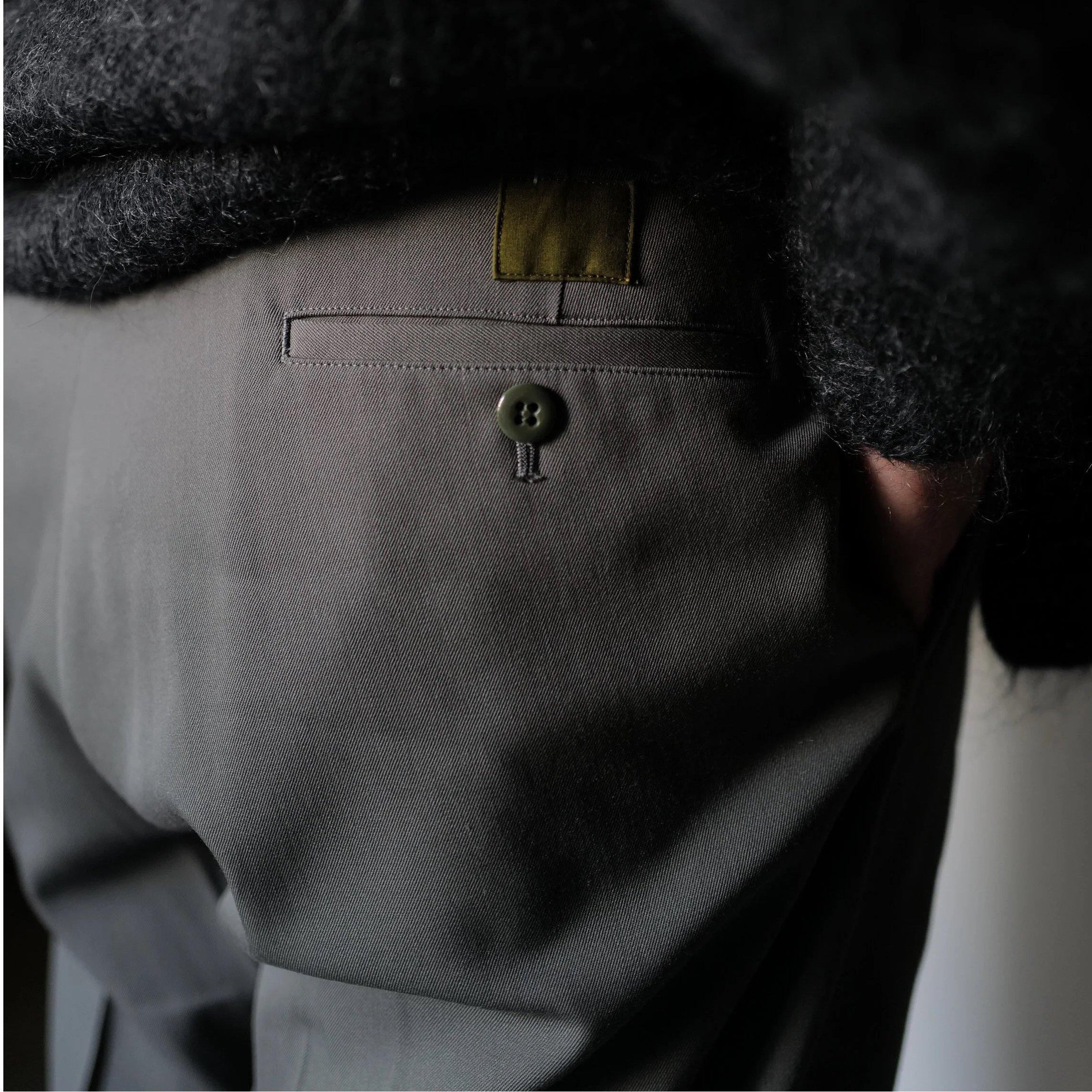anytee Officer Pants Military Gray Mサイズ anytee classics] Officer Pants_Military Gray |