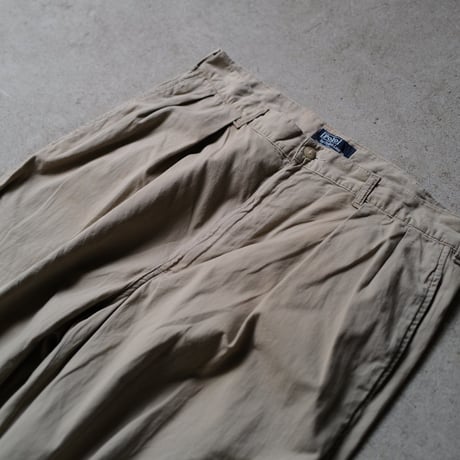 [W35 L30] POLO CHINO 2tuck_MADE IN USA_80-90s vintage_no.2