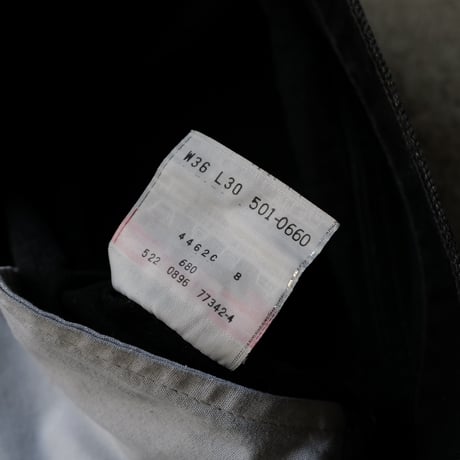 ［W36 L30］Levi's 501_Sulfur Black_no.9