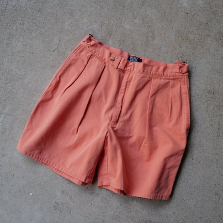 [W33] POLO CHINO SHORTS 2tuck_80s vintage