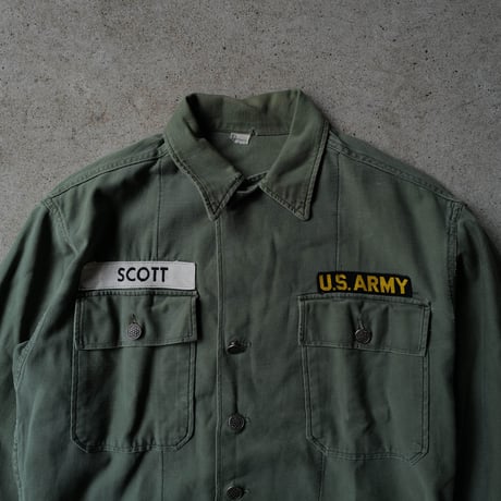 ［L fit］USARMY Olive Green Shirts_Metal button model_no.41