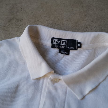 ［XL］POLO SHIRT_MADE IN USA_80-90s vintage_no.17