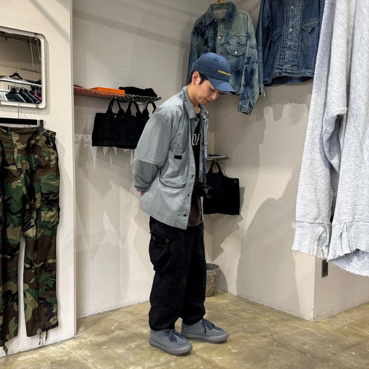 90s初期 Let it Ride　カモフラ クロップドカーゴパンツ　藤原ヒロシ 90s初期 Let it Ride カモフラ クロップドカーゴパンツ 藤原