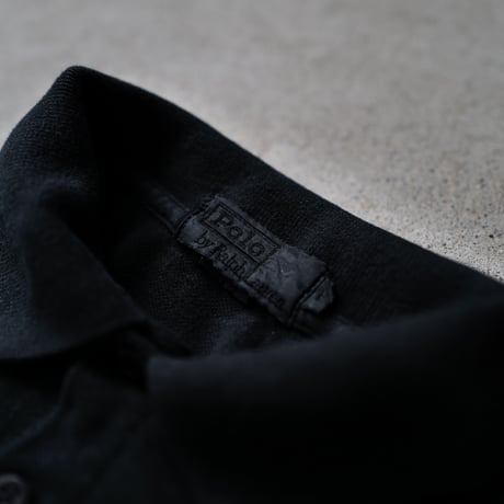 ［L］Super Black_VINTAGE POLO SHIRT_made in USA_no.03