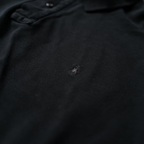 ［XL］Super Black_VINTAGE POLO SHIRT_made in USA_no.02