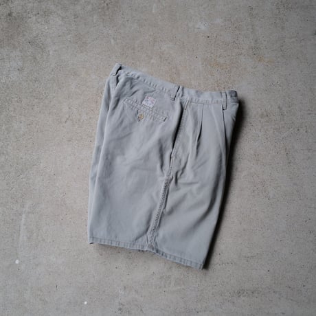 [W33] POLO CHINO SHORTS 2tuck_made in USA_80-90s vintage_no.8