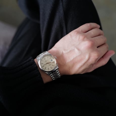 ［XL］Vintage Polo Cotton Knit_Black