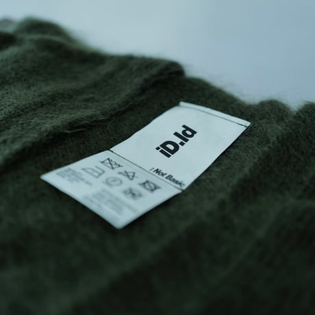 Kid Mohair Cardigan "Military Green"