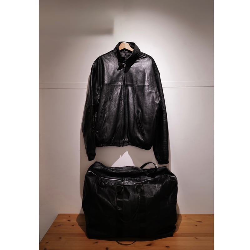 未使用 anytee オリジナル レザーボストン パラシュートバッグ 4月末お届け予定分_Fragments of Vintage Leather_Parachut