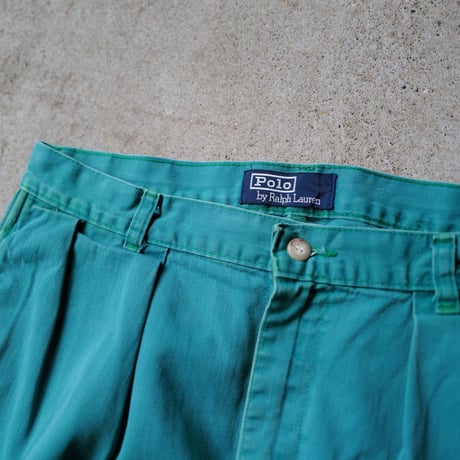 [W32] POLO CHINO SHORTS 2tuck_70-80s vintage_no.5