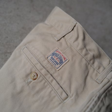 [W34 L32] POLO CHINO 2tuck_MADE IN USA_80-90s vintage_no.5