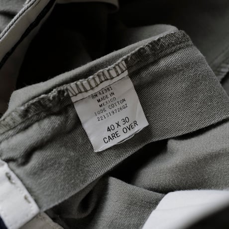 ［W40 L30］VINTAGE POLO CHINO 2tuck PANTS_Military Olive_no.7
