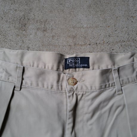 [W36 L30] POLO CHINO PANTS 2tuck_80-90s vintage_no.14
