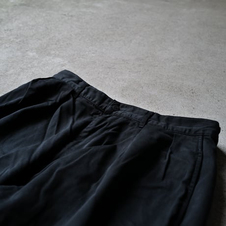 [W36 L35] Super Black_VINTAGE POLO CHINO 2tuck Pants_no.7