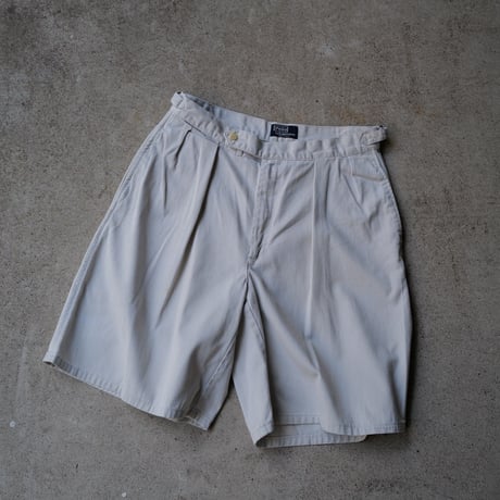 [W33] POLO CHINO SHORTS 2tuck_80-90s vintage