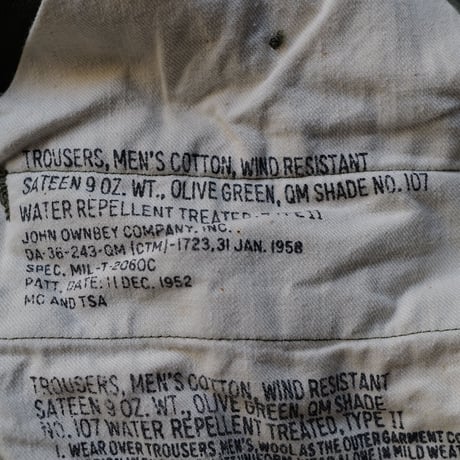 ［M-Regular］USARMY M-51 Trousers_deadstock_no.45