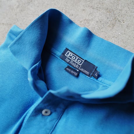 ［L］POLO SHIRT_MADE IN USA_80-90s vintage