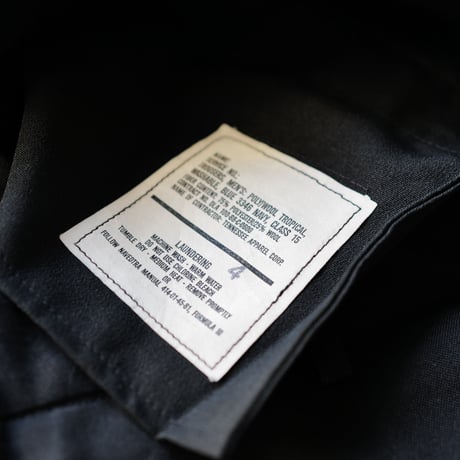 ［W37 L29］Vintage Black Pants_USNAVY Trousers_deadstock_no.1