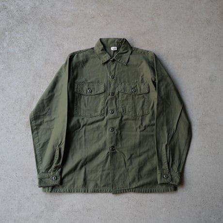 ［16 ( 1/2) XL fit］USARMY Olive Green Shirts_Cotton 100_deadstock_no.10
