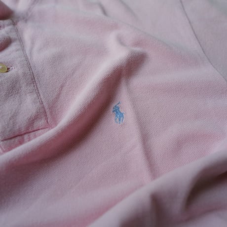 ［L］POLO SHIRT_MADE IN USA_80-90s vintage