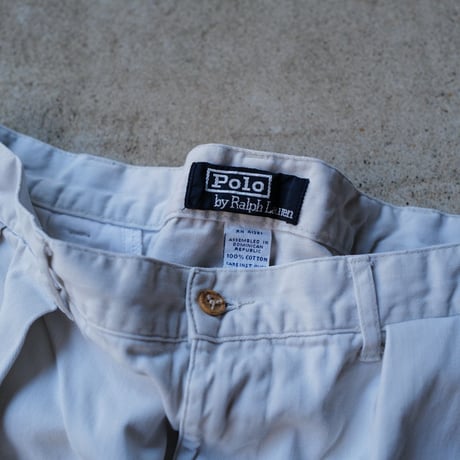 [W34] POLO CHINO SHORTS 2tuck_90s vintage