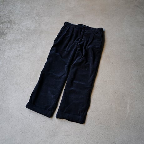 [W31 L27] VINTAGE POLO CORDUROY 2tuck PANTS_no.1