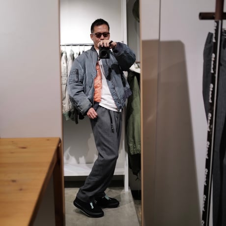 [anytee classics] Officer Pants_Flannel Stripe