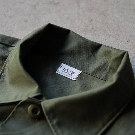 ［16 1/2 XL fit］USARMY Olive Green "BIG" Shirt_deadstock_no.5