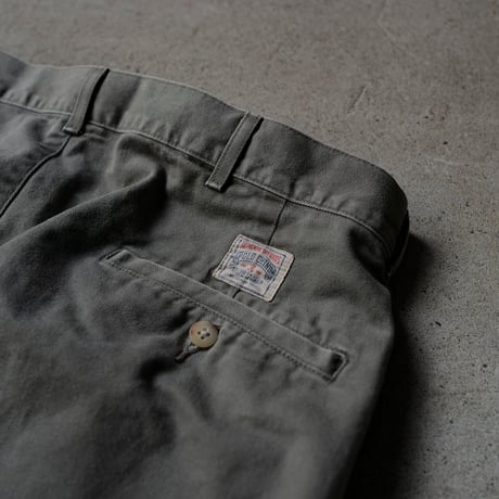 ［W36 L30］VINTAGE POLO CHINO 2tuck PANTS_Military Olive_no.3
