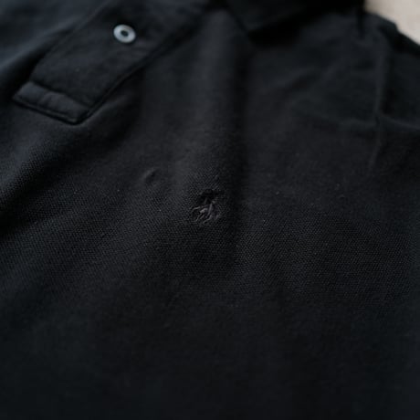 ［L］Super Black_VINTAGE POLO SHIRT_made in USA_no.07