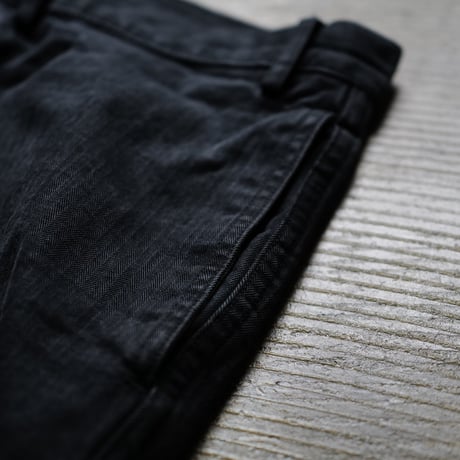 7月25日発売 [anytee classics] Military Wide Trousers_Faded Black