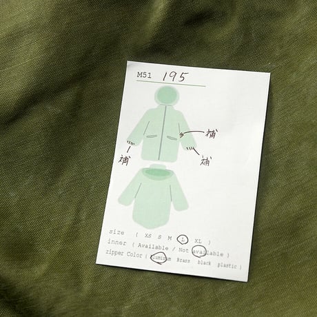 ［L］m51 parka_First model_no.195