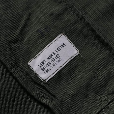 ［XL fit］USARMY Olive Green Shirts_First Model_no.10