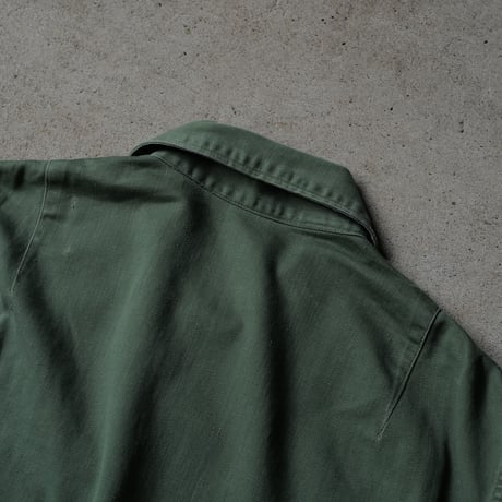 ［XL fit］USARMY Olive Green Shirts_First model_no.10
