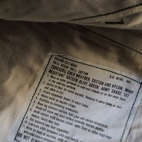 ［M-Regular］USARMY M-65 Trousers_deadstock_no.06