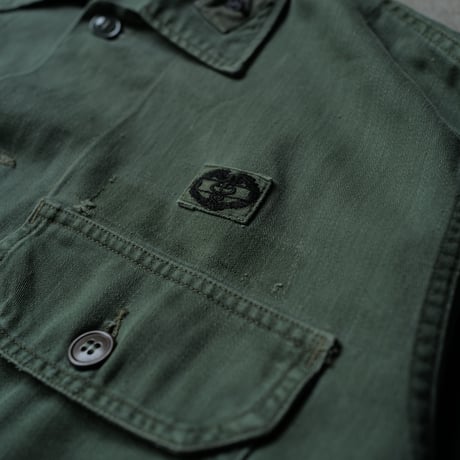 ［XL fit］USARMY Olive Green Shirts_First model_no.10