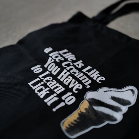 [anytee classics] Ice Cream Tote Bag_Black body