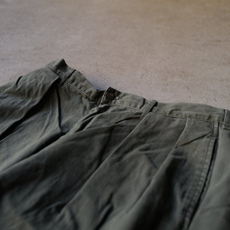 [W38 L34] VINTAGE POLO CHINO 2tuck Pants_Military Color_no.7