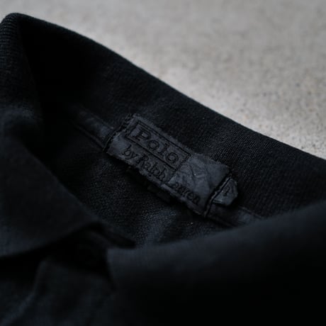 ［L］Super Black_VINTAGE POLO SHIRT_made in USA_no.03
