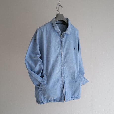 ［L］Old POLO_80s vintage_chambray jacket