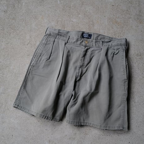 [W34] POLO CHINO SHORTS 2tuck_80s vintage_no.20