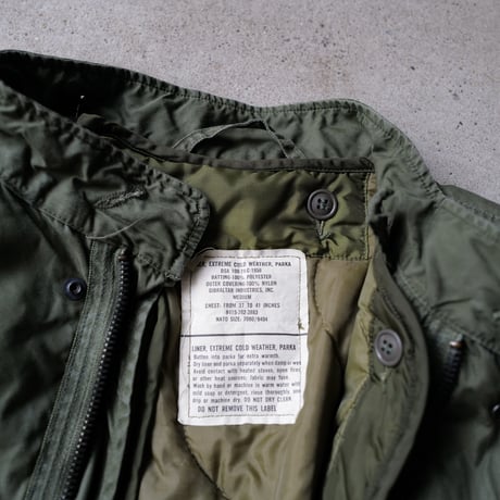 ［M］m65 parka_Black zipper