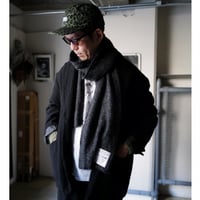 Kid Mohair Neckwear Scarf "Dark Gray"