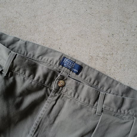 [W38] POLO CHINO SHORTS 2tuck_80s vintage